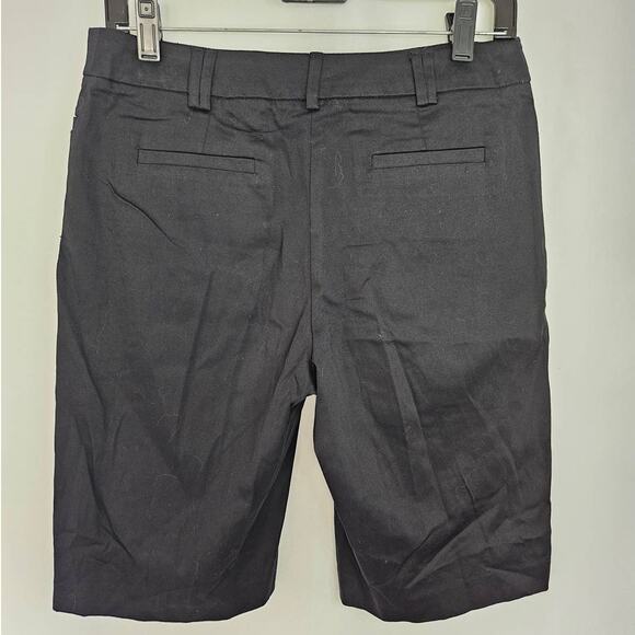 🆓 FREE George Black Bermuda Shorts sz 4 Basic Minimalist Y2K Casual Preppy - Picture 2 of 5